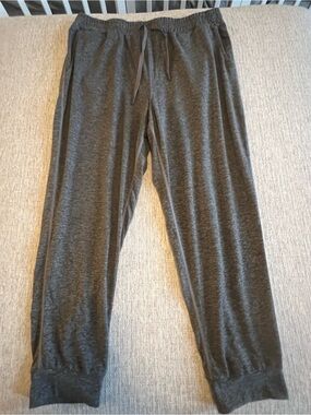 Quince Flowknit Mid-Rise Joggers- Heather Gray
